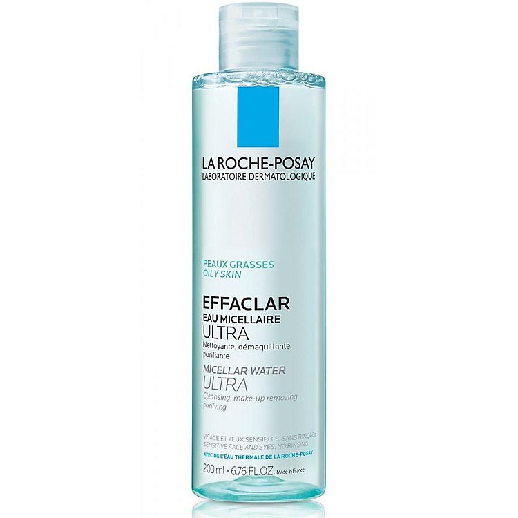 Nước tẩy trang làm sạch sâu dành cho da dầu nhạy cảm - La Roche-Posay Micellar Water Ultra Oily Skin 200ml