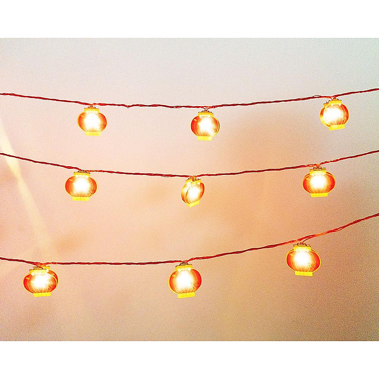 Dây Đèn Led Nháy Hình Lồng Đèn Trang Trí Tết (4.5 m) - Ảnh 6