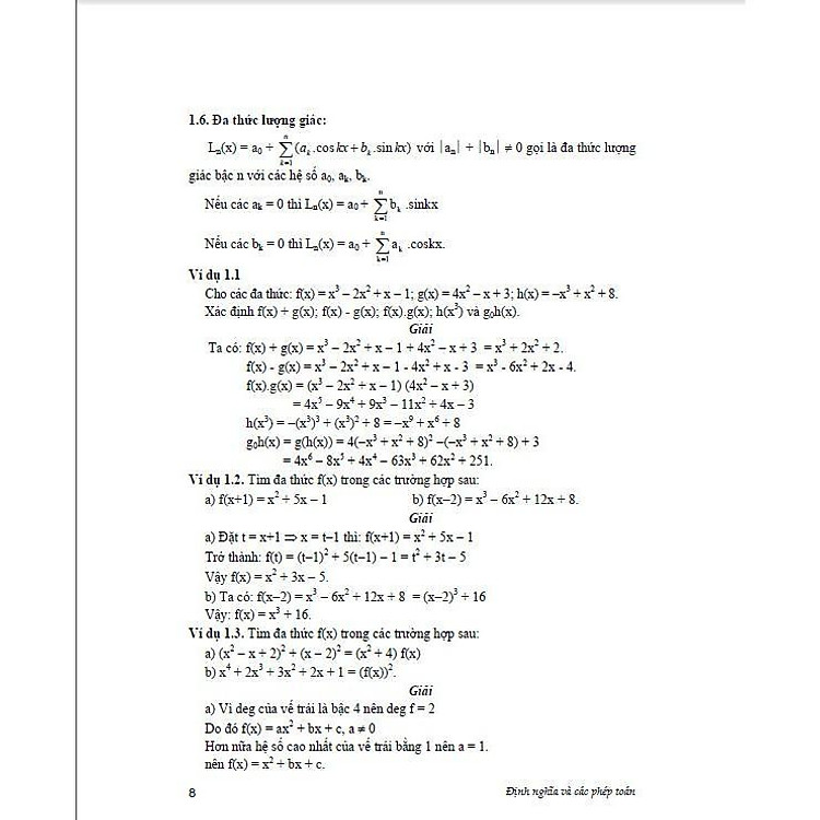 Chuyên Khảo Đa Thức Bồi Dưỡng Học Sinh Giỏi Chuyên Toán - Ảnh 7