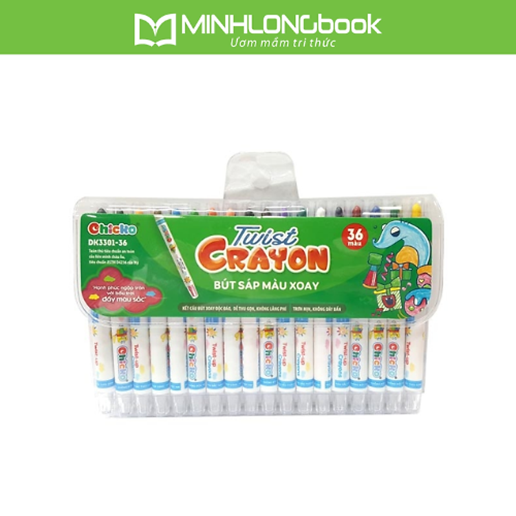 Bút Sáp Màu Xoay DK 3301-36 (36 màu)