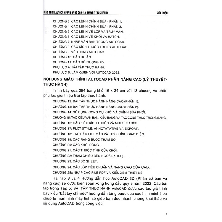 Giáo Trình Autocad - Phần Nâng Cao (Lý Thuyết - Thực Hành) - Ảnh 5