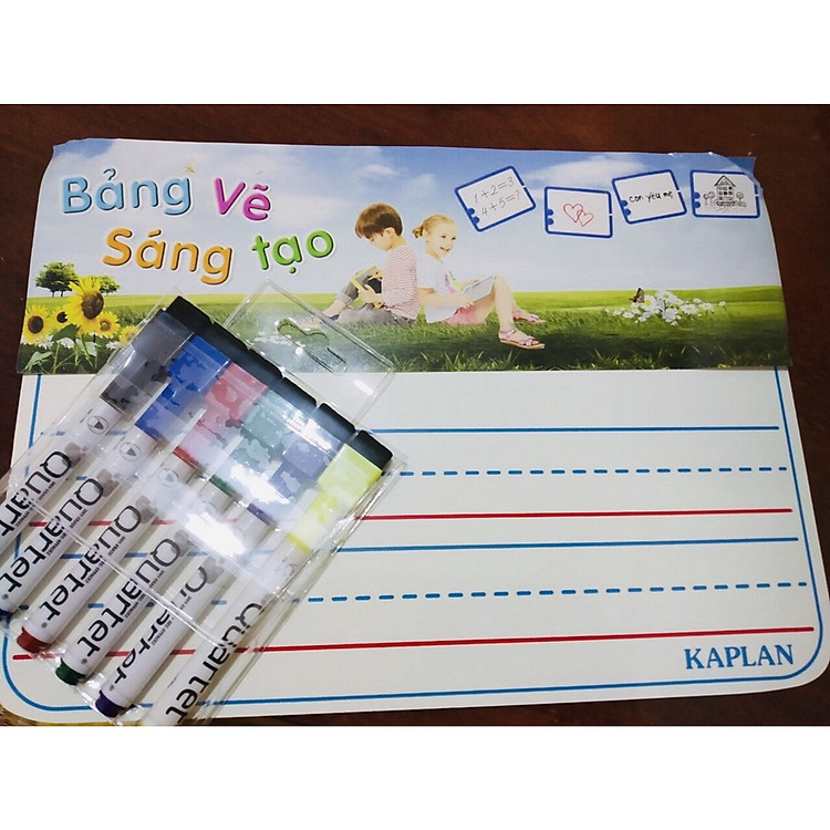 Combo bảng trắng bút dạ màu