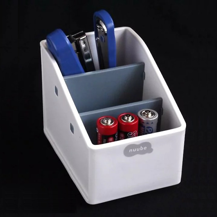 Khay đựng đồ dùng văn phòng 03 ngăn Neuube - Xám xanh - Ảnh 5