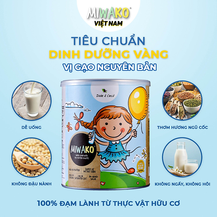 Tìm mua tại Avakids:Sữa MIWAKO Vị Gạo 700g Hữu Cơ, tràn ngập Khuyến mãi, Ưu đãi