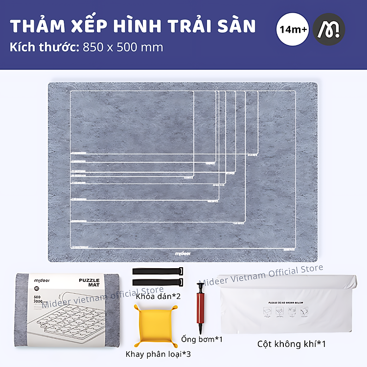 Thảm xếp hình Mideer trải sàn Chính hãng Giá tốt - Hình ảnh 3