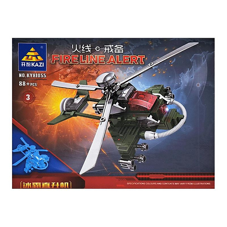 Đồ Chơi Lắp Ráp Máy Bay Trực Thăng Kazi Chính hãng Giá rẻ - Hình ảnh 4