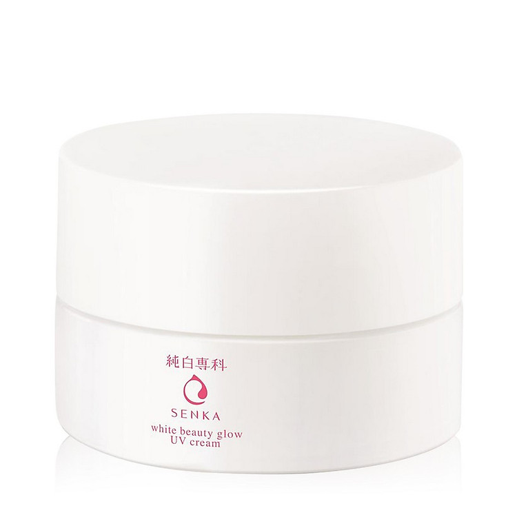 Kem Ngày Dưỡng Sáng Da - Cải Thiện Thâm Sạm 50G Senka Aqua Bright Glow UV Moist Whip 50g