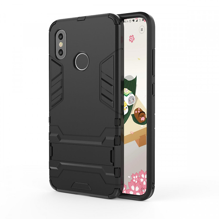 Ốp Lưng Cho Xiaomi Mi 8 iRON - MAN Nhựa PC Cứng Viền Dẻo Chống Sốc