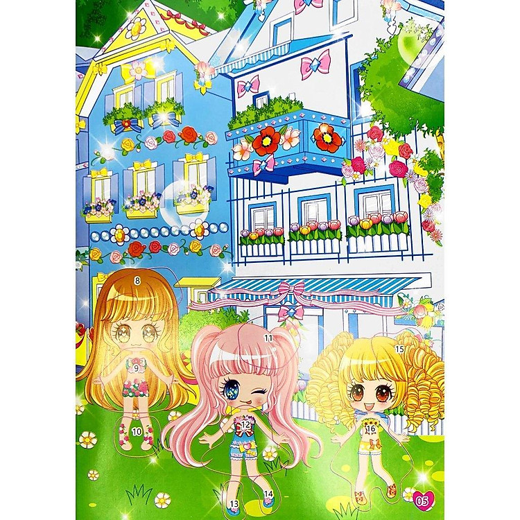 1000 Hình Dán Trang Phục Công Chúa - Công Chúa Hoa Tường Vi - Ảnh 5