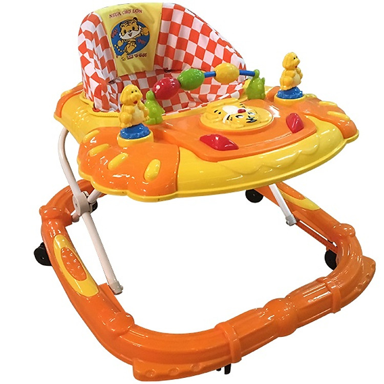 Xe Tập Đi Nhựa Chợ Lớn L4 Con Hổ (Không nhạc) - Dành Cho Bé Từ 6 - 12 Tháng - M1637A-XTĐ - Giao màu ngẫu nhiên