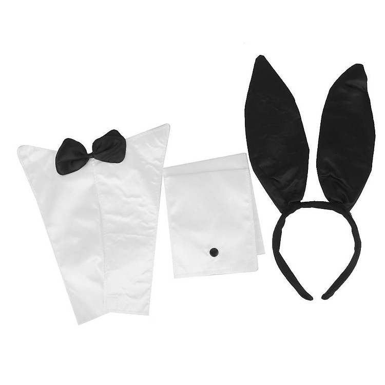 Hen Party Bunny Set Rabbit Ear Headband Cuff Collar Costume Accessories