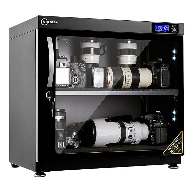 Tủ Chống Ẩm Nikatei NC-80HS - Silver (80 Lít) - Hàng Nhập Khẩu
