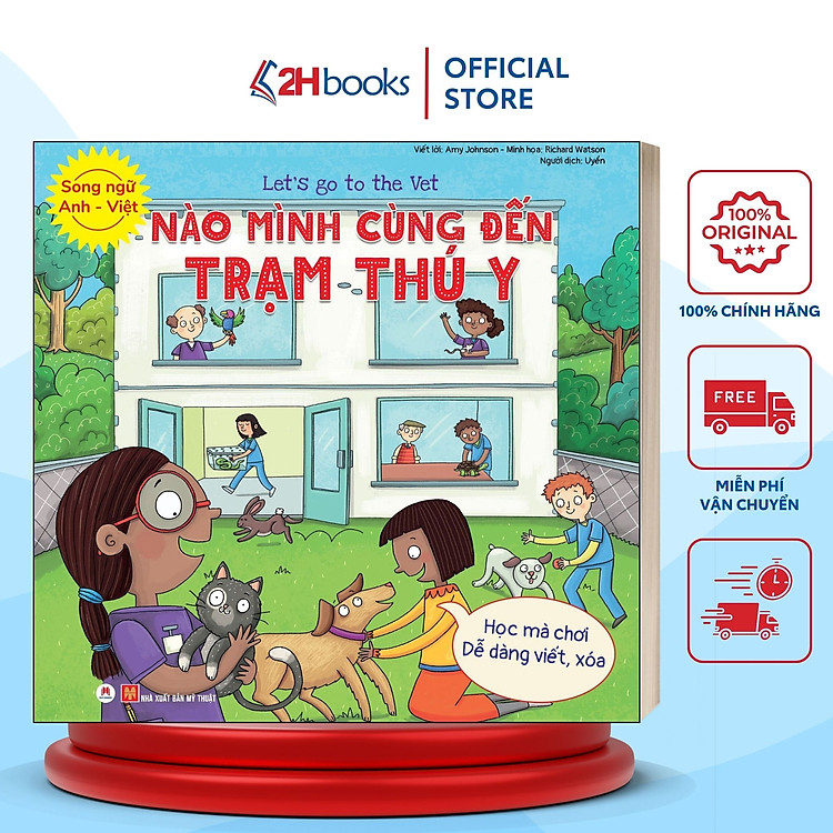 Sách- Song Ngữ Anh Việt, Nào Mình Cùng Đến Trạm Thú Y (Tái bản 2021)- 2HBooks
