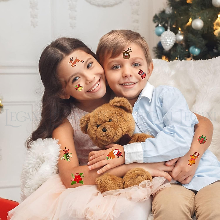 Hình xăm dán Giáng sinh (30 tờ) - Ảnh 5