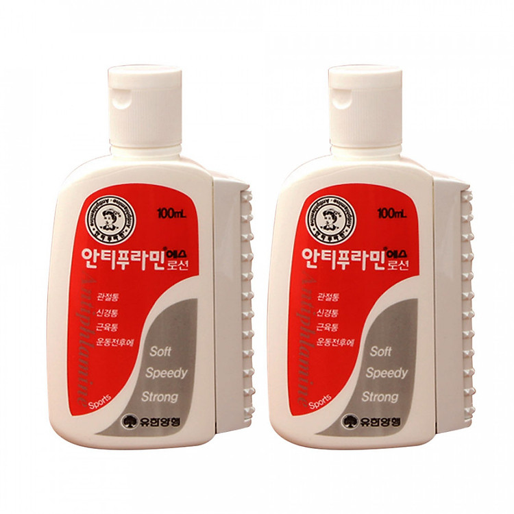 Bộ 2 Chai Dầu nóng Hàn Quốc Antiphlamine (Chai 100ml) - Đau nhứt massage cơ thể