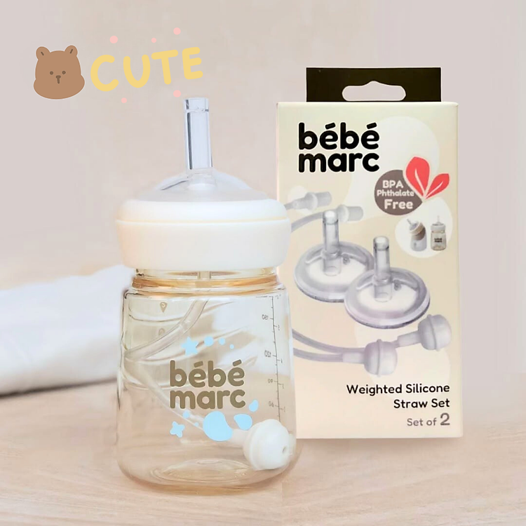 Ống Hút Silicone Bi Trọng Lực Bébémarc - Set 2 Giá rẻ - Hình ảnh 2