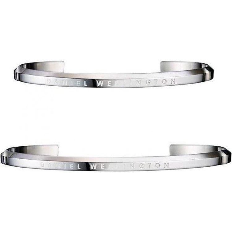 Combo Vòng tay Daniel Wellington Classic Cuff S, L - Bạc (Nhập Khẩu Châu Âu)