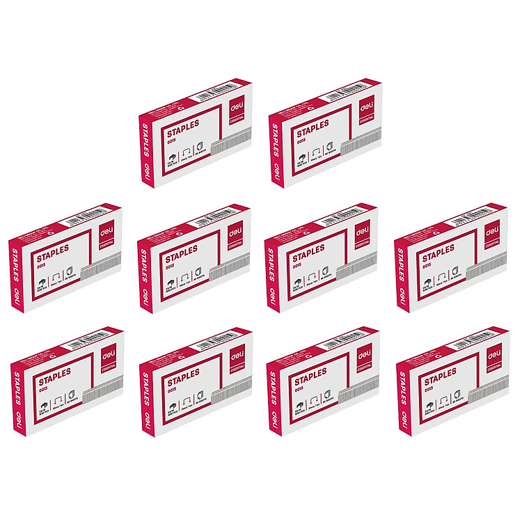 Bộ Hộp Ghim Dập Deli 23/10 (10 hộp) - Ảnh 2