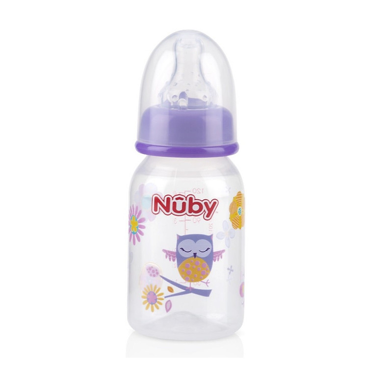 Bình sữa Nuby 120ml chống sặc Chính hãng Giá tốt - Hình ảnh 4