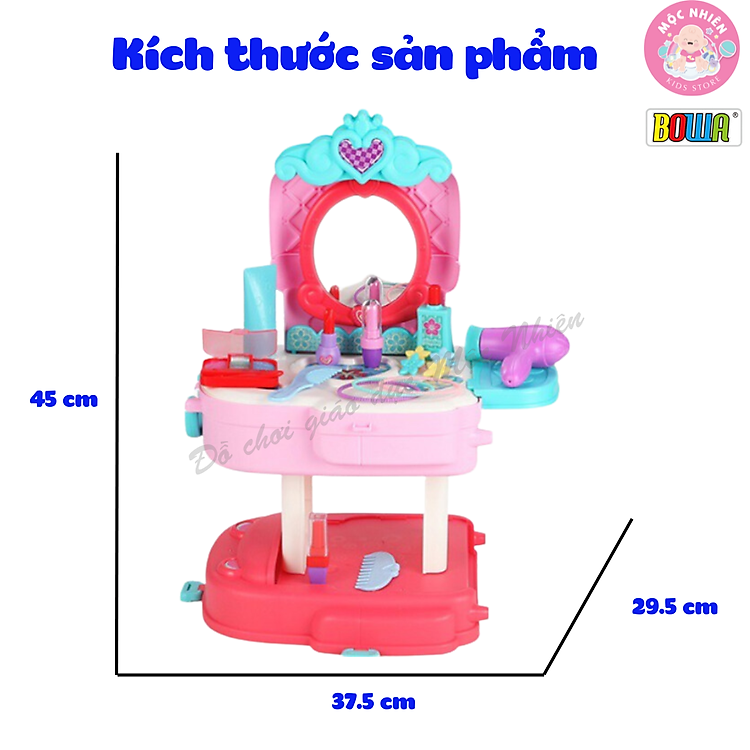 Cặp trang điểm BOWA 8255P cho bé Chính hãng Tiết kiệm - Hình ảnh 2