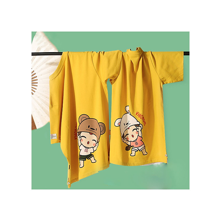Áo đôi nam nữ Go, chất liệu bền đẹp cotton, form freesize dưới 65kg, mà sắc đơn giản