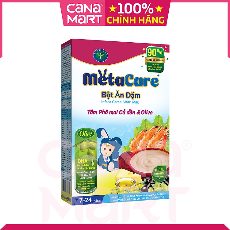 Bột ăn dặm Nutricare Tôm phô mai Đảm bảo Giá tốt