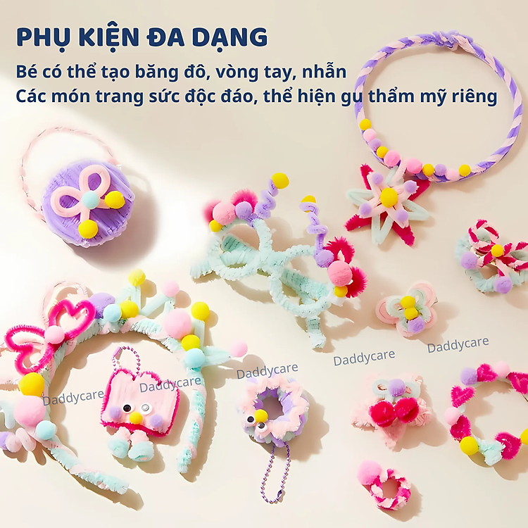 Kẽm nhung làm hoa, kẹp tóc DIY Chính hãng Ưu đãi - Hình ảnh 4