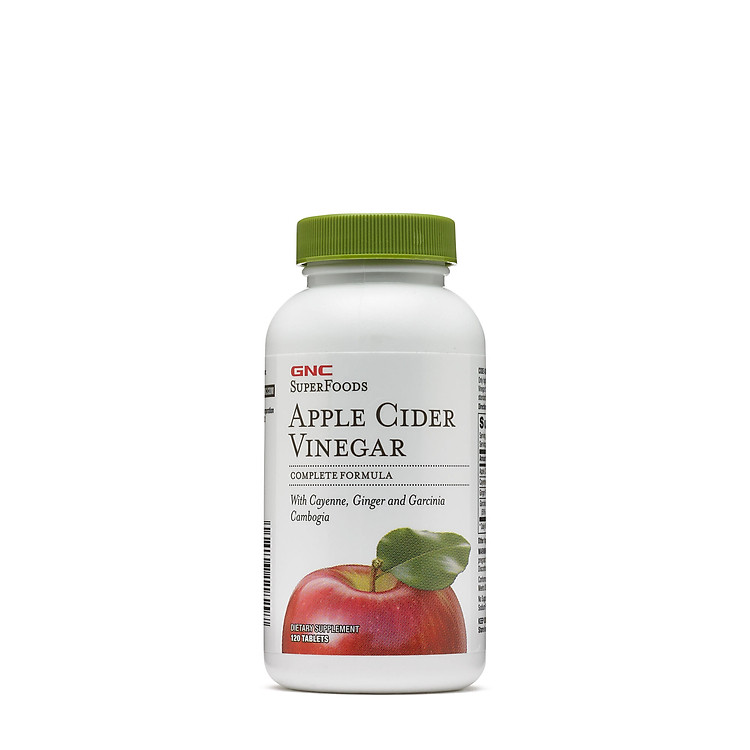 Thực Phẩm Chức Năng Hỗ trợ giảm cân GNC APPLE CIDER VINEGAR chai 120 viên