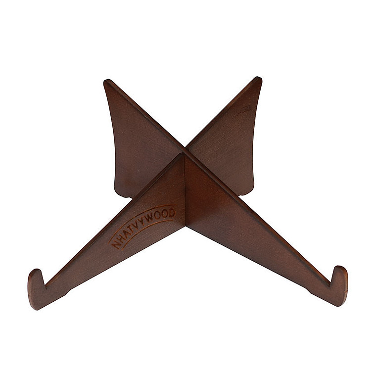 Kệ laptop thông minh có thể gấp gọn vào balô mang đi, Kệ để laptop cho nhân viên văn phòng, giá kê laptop, giá đỡ laptop để bàn, kệ đỡ laptop bằng gỗ Nhatvywood NVLP12BR