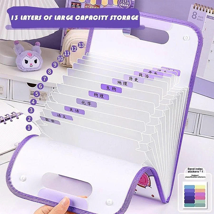 Túi Đựng Hồ Sơ Tài Liệu 13 Ngăn Trong Suốt Chống Thấm - Ảnh 2