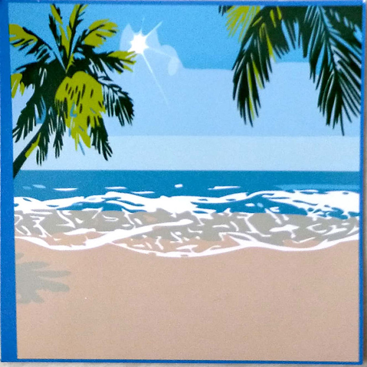 Tranh sơn dầu số hóa tranh tô màu cho bé tự tô có khung - 20x20cm nhiều mẫu SD5