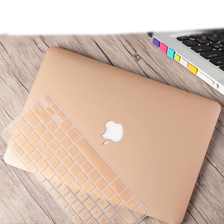 COMBO ỐP + PHỦ PHÍM CHO MACBOOK ĐỦ DÒNG - MÀU CAM