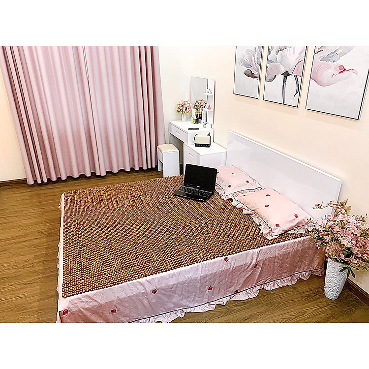 Chiếu Hạt Gỗ Hương Cao Cấp - Kích Thước 1,8mx2m hạt 1.2cm ( video , hình thật )