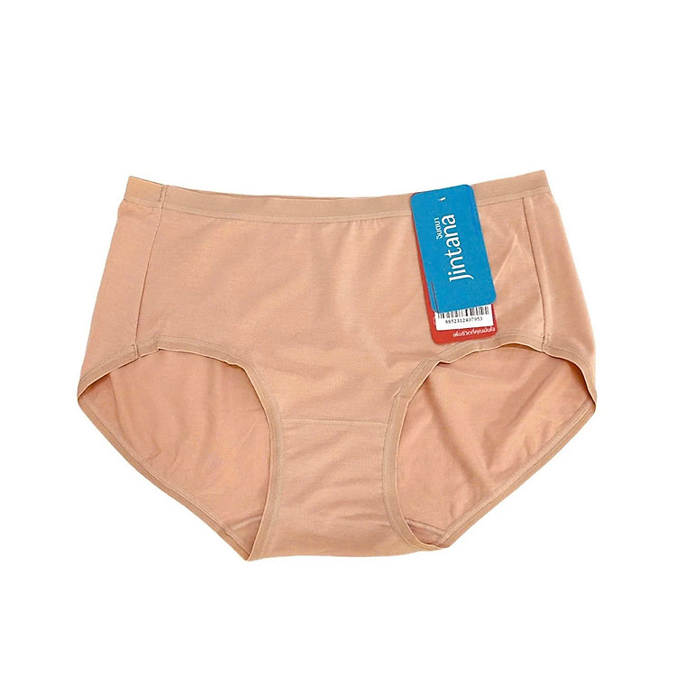Quần lót nữ Jintana Thái cotton thun lạnh lưng cao mẫu trơn đơn giản