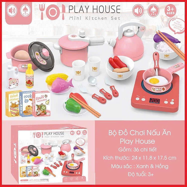 Bộ đồ chơi nhà bếp TIEN ANH HOSE Chính hãng Ưu đãi - Hình ảnh 4