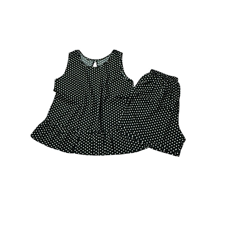 (40-70kg) Đồ Bộ Mặc Nhà, Đồ Bộ Đùi Tole (Lanh) 2 Da Nữ Tay Cánh Tiên, Có Bigsize