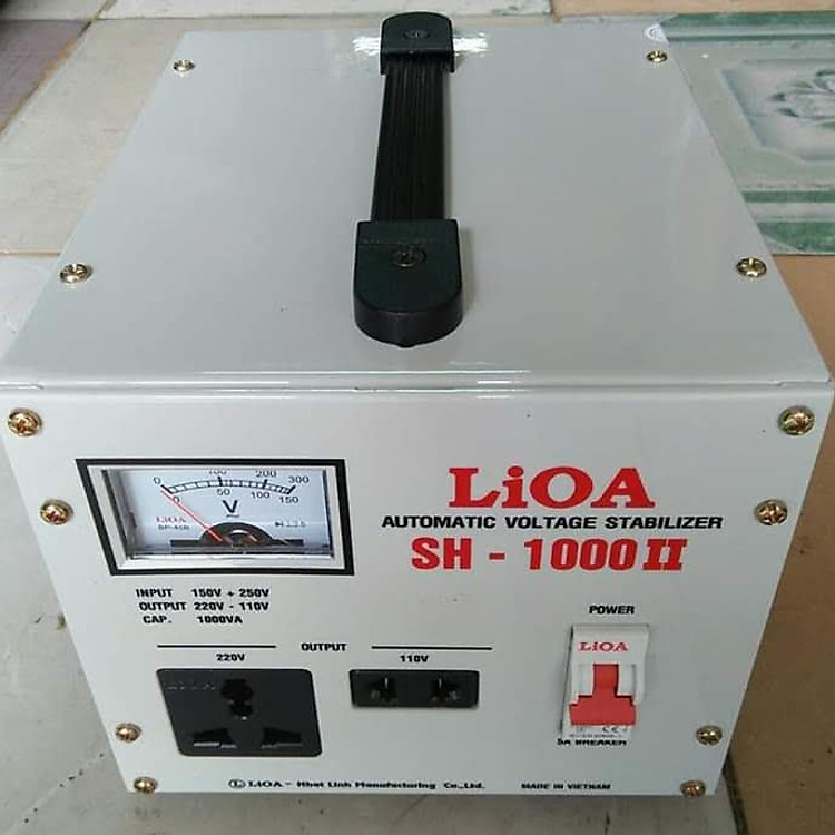 Ổn áp lioa 1kva model SH - 10000II