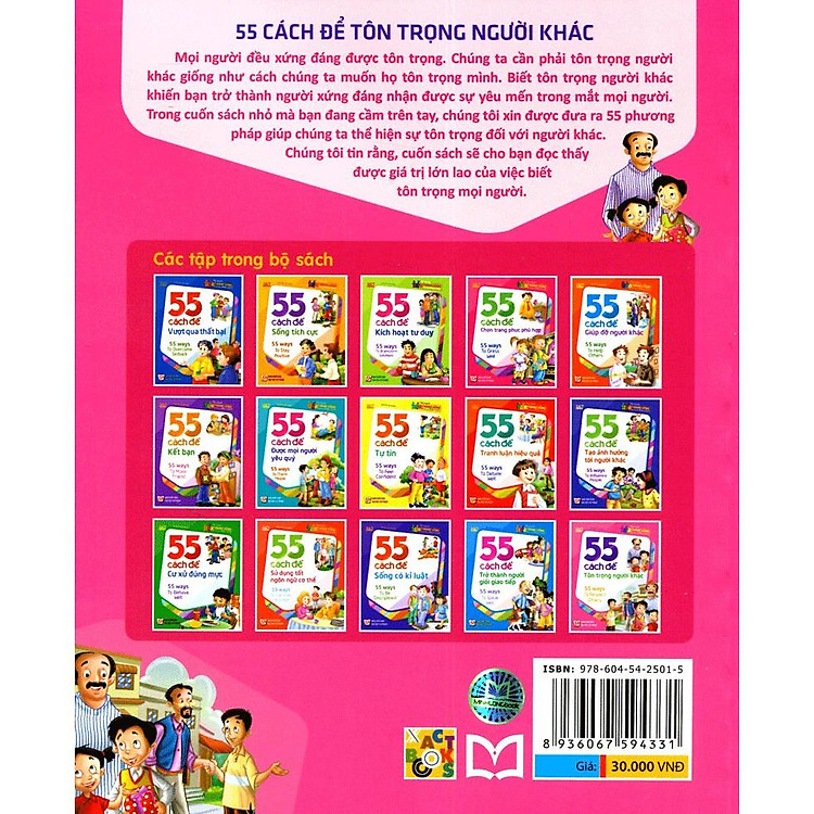 Tủ Sách Kĩ Năng Sống Dành Cho Học Sinh – 55 Cách Để Tôn Trọng Người Khác - Ảnh 2
