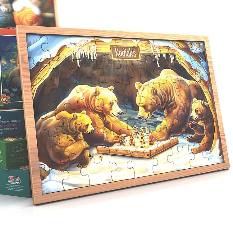 Tranh xếp hình Tia Sáng Nhà Gấu 108 mảnh Chính hãng Tiết kiệm - Hình ảnh 2