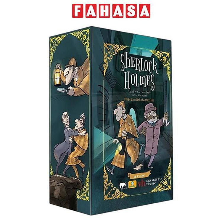 Sách - Boxset Sherlock Holmes - 16 Truyện Trinh Thám Hay Nhất Mọi Thời Đại - Phiên Bản Dành Cho Thiếu Nhi (Hộp 16 Cuốn)