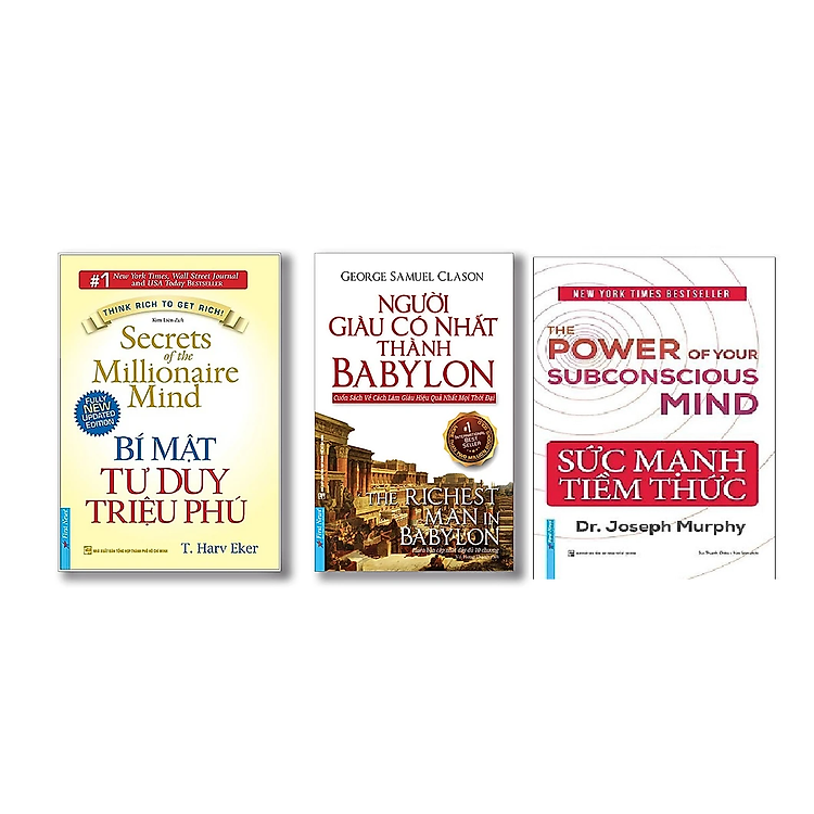 Combo 3 Cuốn Sức Mạnh Tiềm Thức - Bí Mật Tư Duy Triệu Phú - Người Giàu Có Nhất Thành Babylon