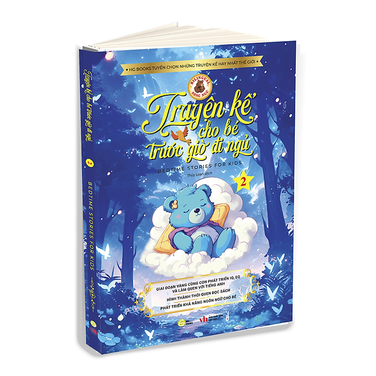 Truyện Kể Cho Bé Trước Giờ Đi Ngủ – Quyển 2 – Cùng Con Phát Triển IQ, EQ và Làm Quen Với Tiếng Anh