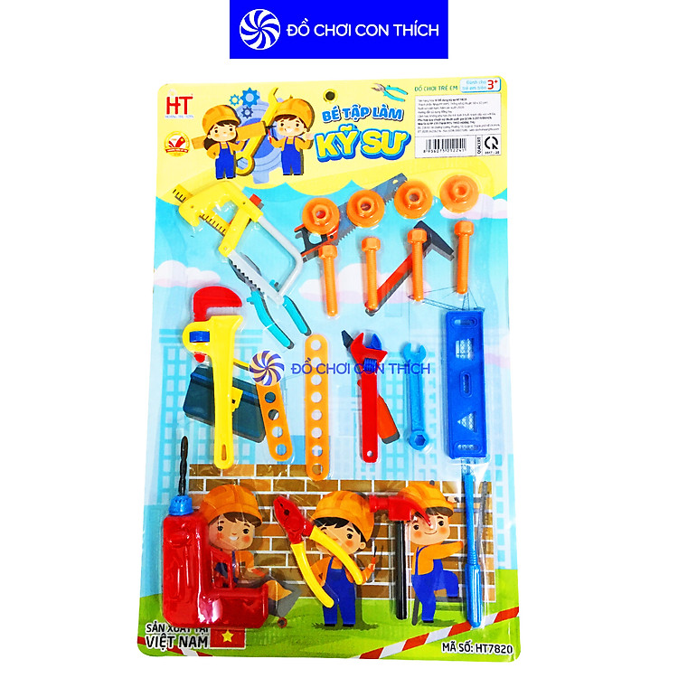 Đồ chơi bé kỹ sư – Giao màu ngẫu nhiên Chính hãng Tiết kiệm