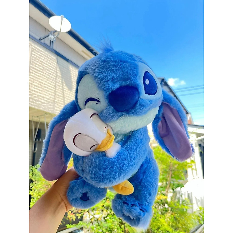 Mua Thú nhồi bông Stitch ôm vịt dễ thương Chính hãng Tiết kiệm - Hình ảnh 4