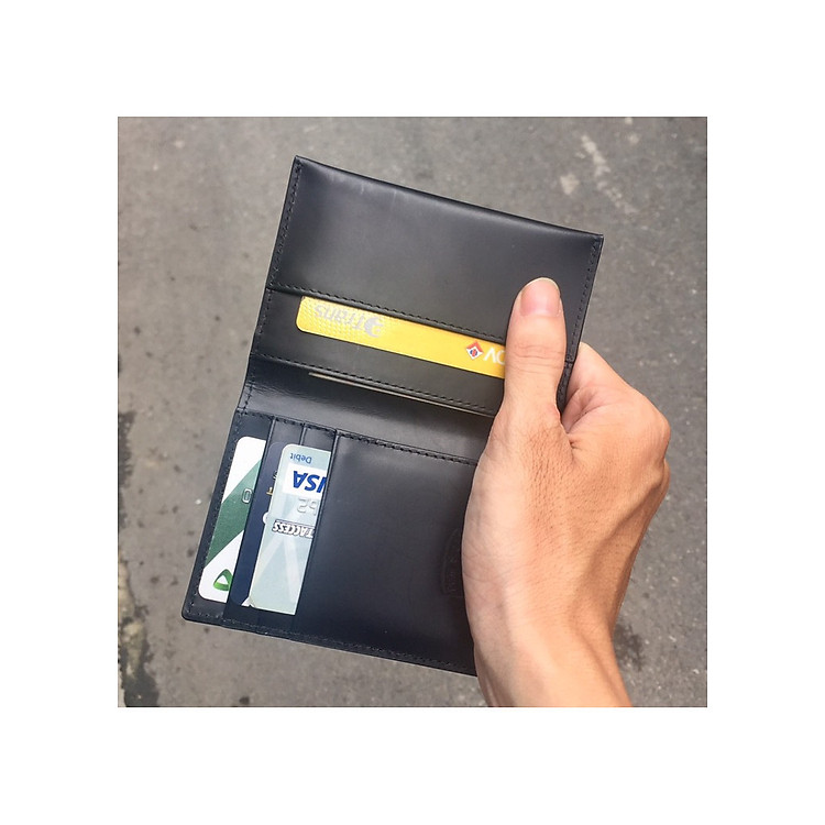 Bóp/ Ví Đựng Thẻ ATM ( Card Holder) Da Bò Cao Cấp, Thiết Kế Tinh Tế, Thời Trang 2020 - ORCO (Kích thước 11 cm x 8 cm)