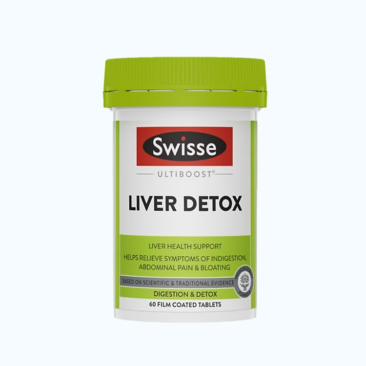 Thực Phẩm Chức Năng Viên Uống Bổ Gan, Thải Độc Gan Swisse Liver Detox Úc