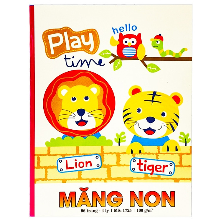 Vở Măng Non 4 Ô Ly 96 Trang 1725 - Hình Sư Tử + Hổ