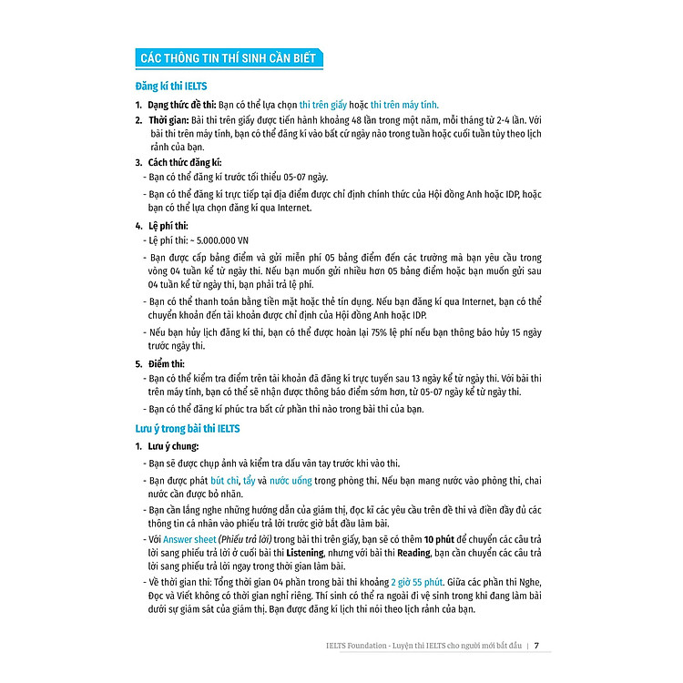 Ielts Foundation - Luyện Thi Ielts Cho Người Mới Bắt Đầu 4 Kỹ Năng - Ảnh 2