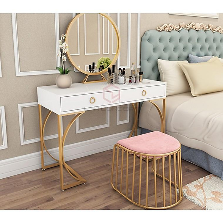 Ghế khổng minh, ghế bàn trang điểm cao cấp kiểu dáng đông âu cổ đại