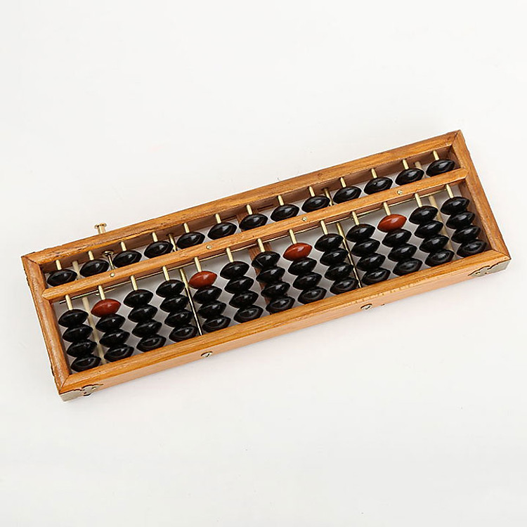 Bàn tính soroban gỗ 13 cột dọc 312 bàn tính gấy